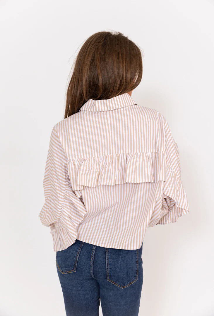 Stripe Poplin Top