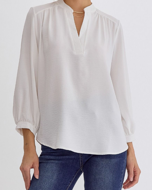 Summer White Blouse